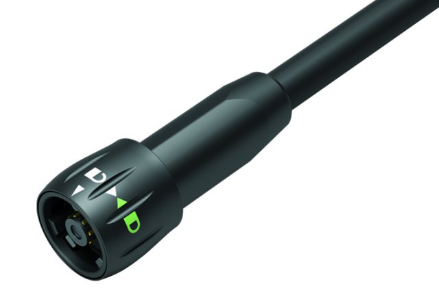 Stecker mit Bajonettsicherung.||