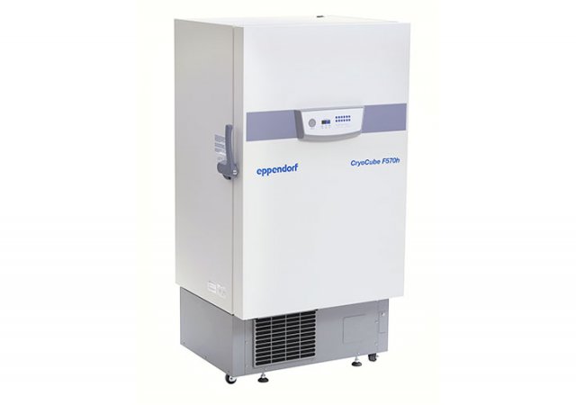 Die Eppendorf Ultratiefkühlschränke verbinden hohe Lagerkapazität mit Energieersparnis. Die neue Produktlinie verbraucht dank neuem Hochleistungslüfter, -kompressor und -kondensator wesentlich weniger Energie.||