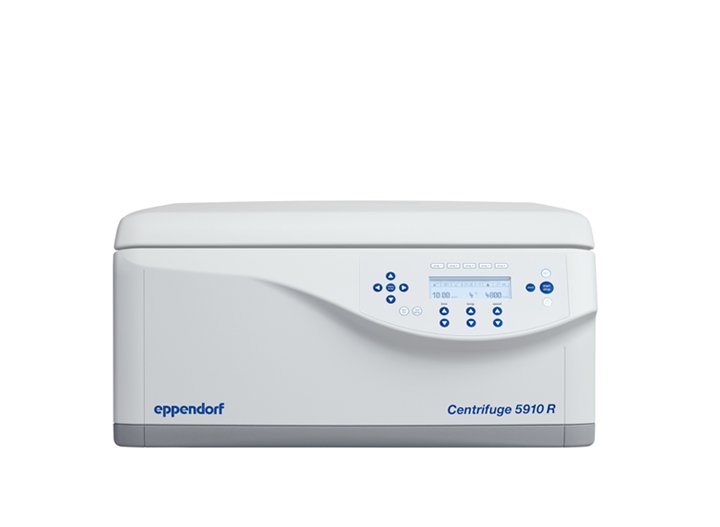 Centrifuge 5910 R The high performance centrifuge combines high capacity and performance in a compact and ergonomic product design.