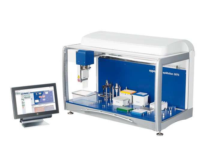 epMotion 5075 and 5075tc The most flexible one among the automatic pipette systems of the epMotion series  contains thermal cycler.