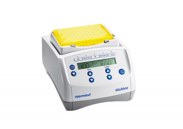 Multifunctional benchtop blender for reaction tubes, PCR plates, deepwell plates and MTP  with integrated vortex function and intelligent operational concept. 